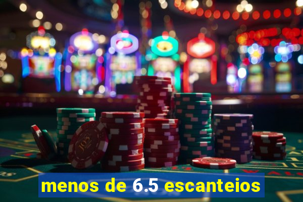 menos de 6.5 escanteios